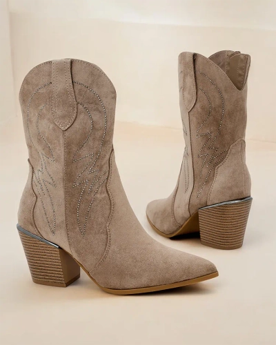 Женские ковбойские сапоги на каблуке Royalfashion Konoko