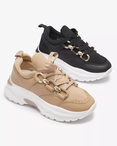 Черные женские спортивные туфли с цепями Nanoka - Обувь