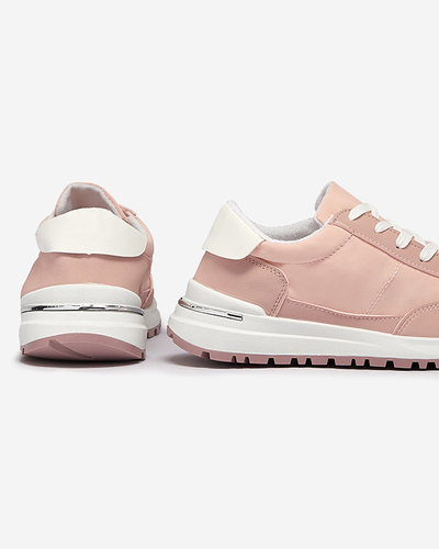 Женские розовые спортивные туфли на шнуровке Sweri - Обувь