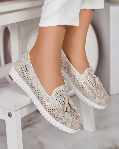 Royalfashion Moteriški ažūriniai mokasinai Molaffa