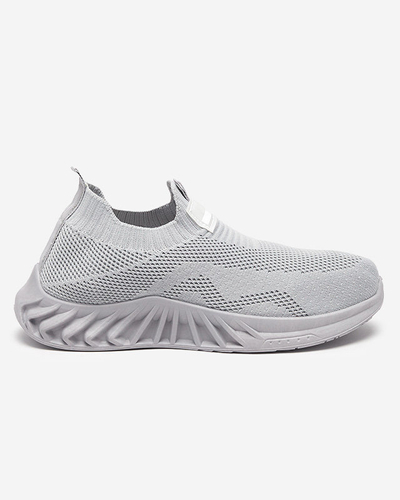 OUTLET Светло-серая спортивная обувь из ткани для женщин Rozane- Обувь