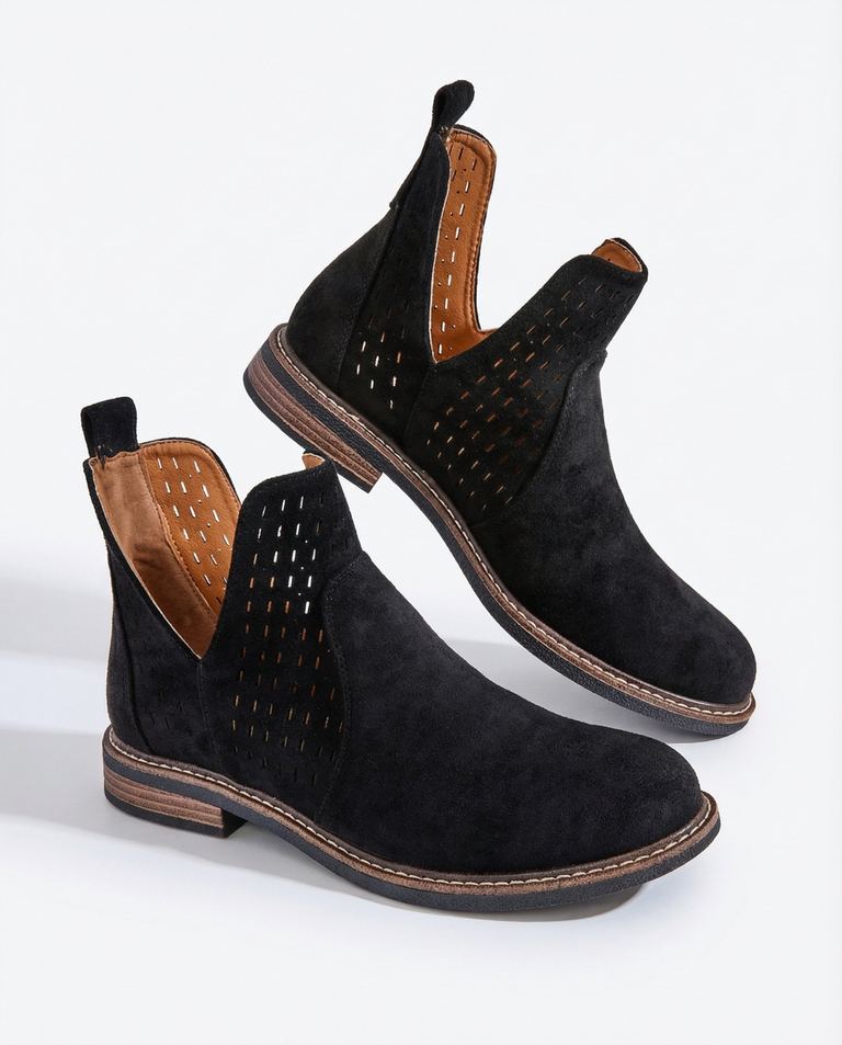 "Royalfashion" Moteriški "eko" zomšos batai "Ovilla"