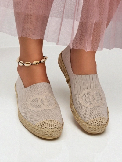 Aurelia Espadryle Royalfashion Бежевые – Плоские женские туфли без застежек