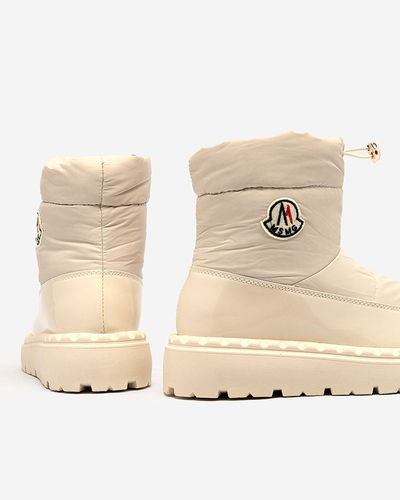 "Royalfashion" Kreminės spalvos moteriški sniego batai Ireda