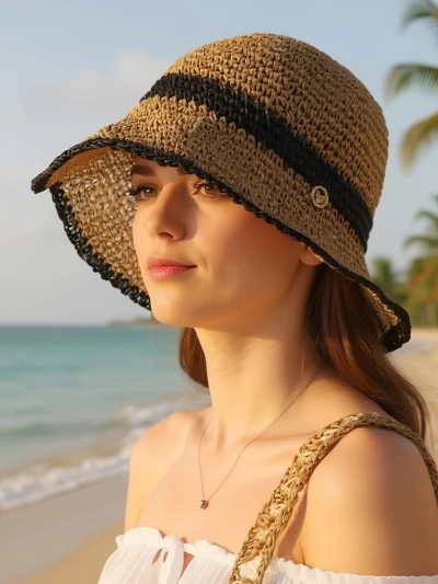 Royalfashion Moteriška šiaudinė skrybėlė Sun Bloom