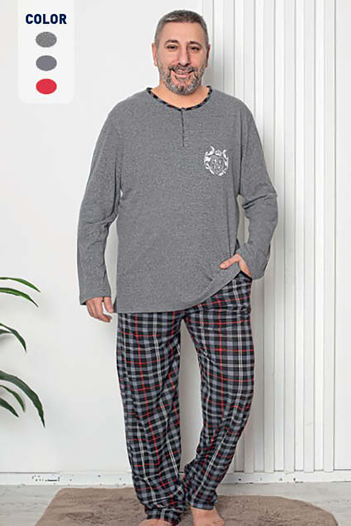 Royalfashion Мужская темно-серая пижама