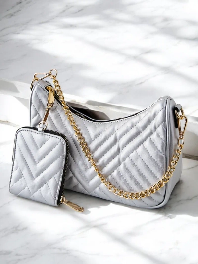 Royalfashion Маленькая женская стеганая сумка с кошельком