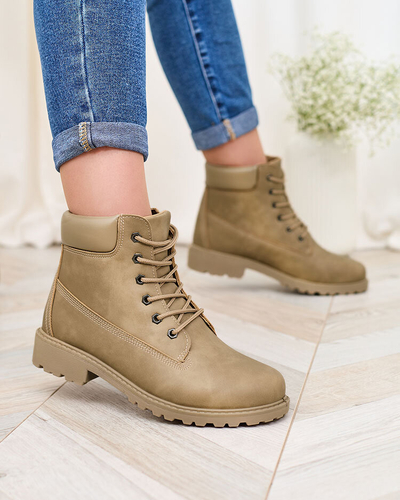 Royalfashion Зелено-коричневые женские трапперы Karveliea