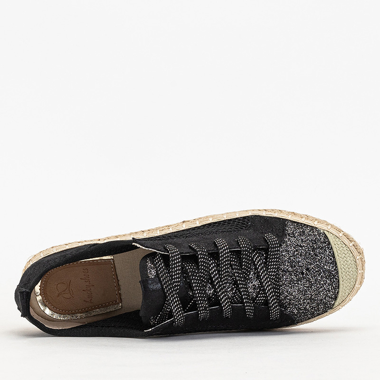 Черные женские кеды Akoio