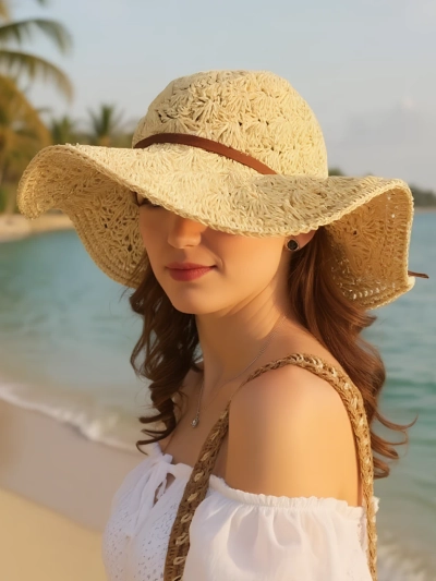 Royalfashion Женская соломенная шляпа с бантом Belle