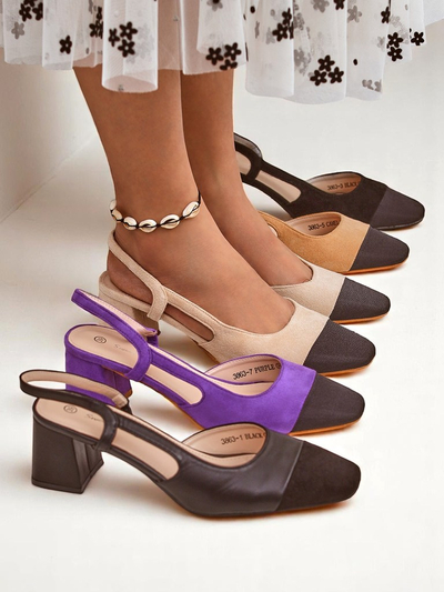 Royalfashion Женские туфли-лодочки на низком каблуке с декоративным носком Eleganzo