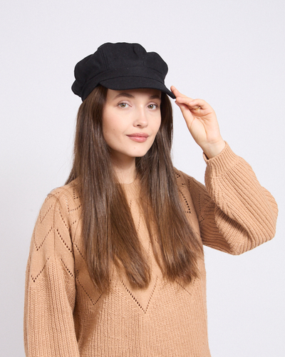 Karališka moteriška beretė su kepurėliu