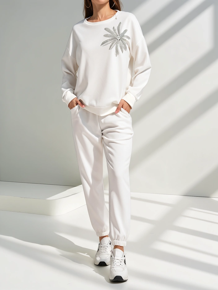 Женский комплект из вискозы Royalfashion с цветочным принтом