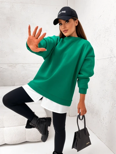 Женский свитшот из хлопка Royalfashion с отстегивающимся низом
