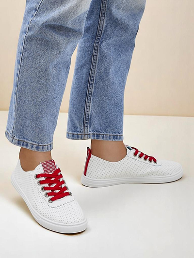 Royalfashion moteriški ekologiškos odos sportbačiai PureWalk