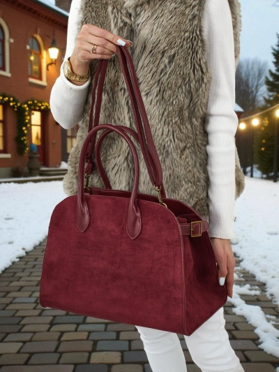 Moteriška pirkinių rankinė Dorelle iš eko zomšos