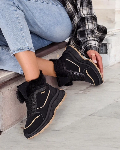 Royalfashion Утепленные женские кроссовки с мехом Mofell