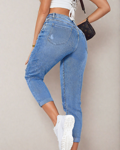 Royalfashion Женские джинсовые брюки для мамы