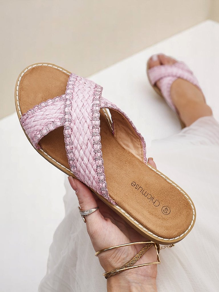 Royalfashion Moteriški sandalai su pintomis dirželiu Bornes