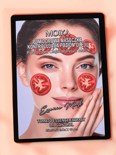 MOIKA pomidorų lapų kaukė, kontroliuojanti sebumo gamybą 25 ml x 10 vnt