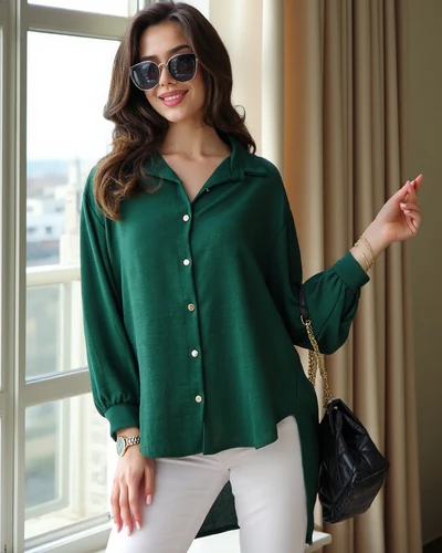 Royalfashion Ilga moteriška oversize marškiniai