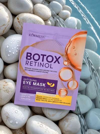 Kormesic Laurus Retinol Eye Mask with Acetyl Hexapeptide-8 - get that glow, bestie!