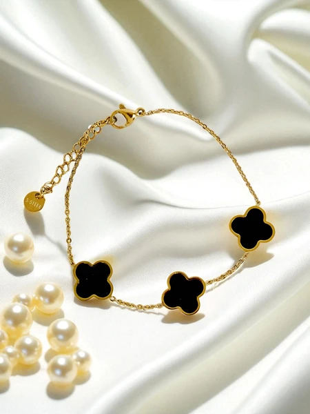 Aurelia Nero Fiore apyrankė iš paauksuoto chirurginio plieno