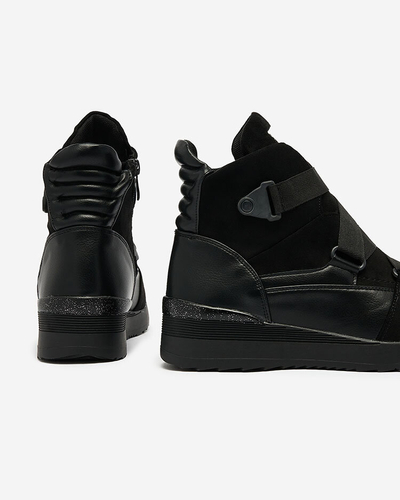 Royalfashion Juodi moteriški sportiniai batai Sattari