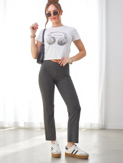 Леггинсы Royalfashion для женщин из простого хлопка