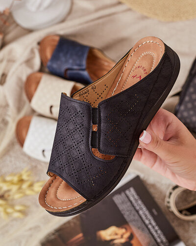 "Royalfashion" Moteriškos plokščiapadės basutės "Mino"