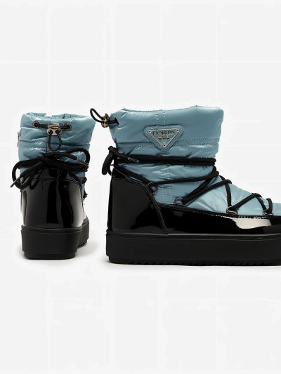 Royalfashion Женские сапоги-слипы a'la snow boots in blue Vevnose