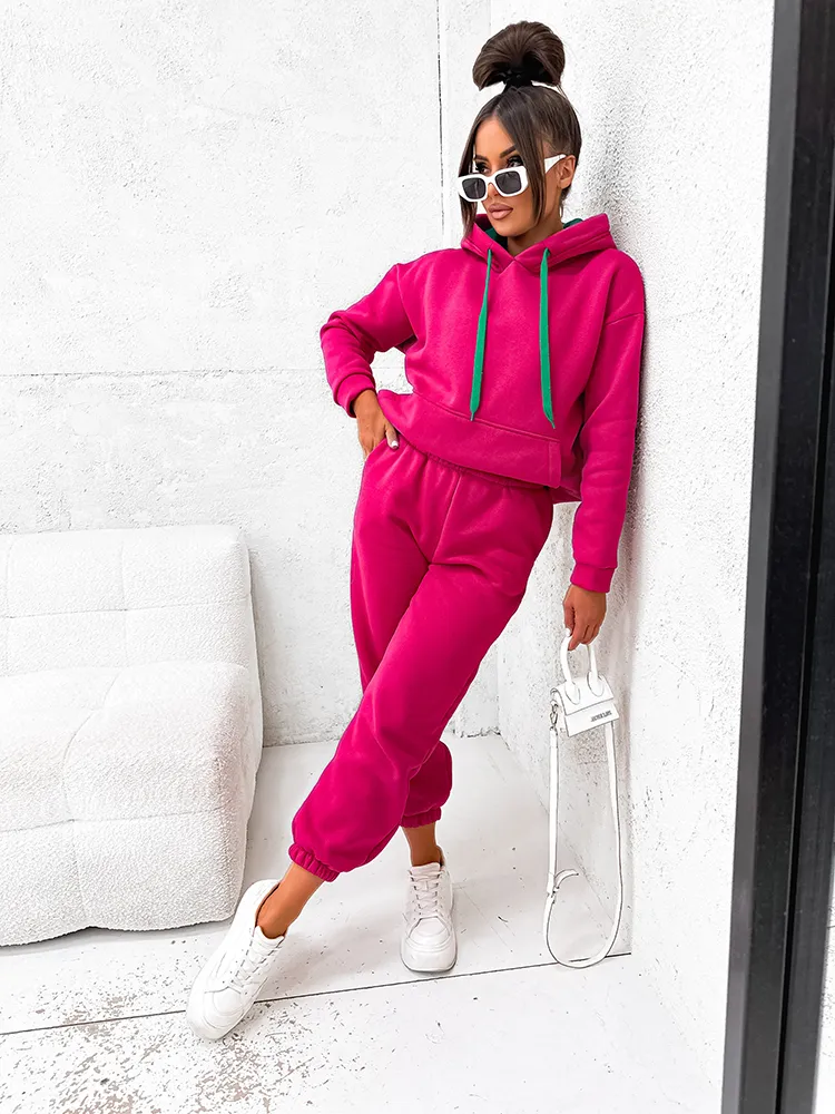 Royalfashion Хлопковый женский комплект толстовок