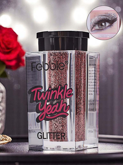 Blizgučiai Taip Šviesiai rožinė veido ir kūno blizgučiai