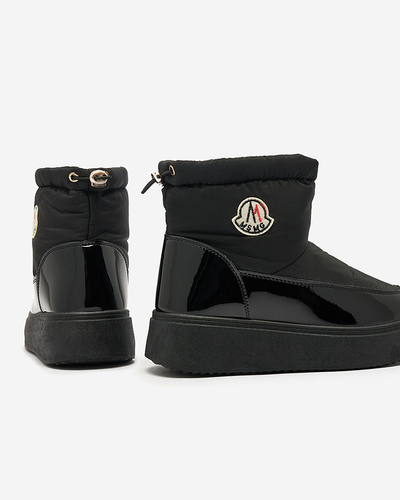 "Royalfashion" Juodos spalvos moteriški sniego batai "Ademra"