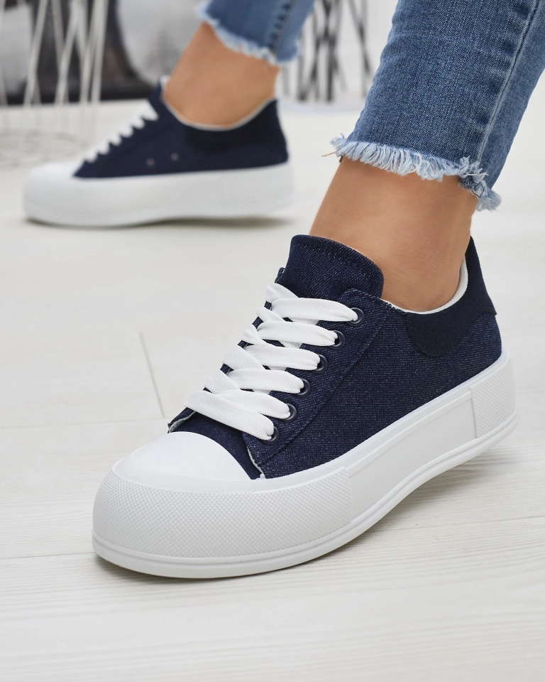 Navy blue a'la jeanoswe moteriški sportiniai bateliai Tovarry- Avalynė