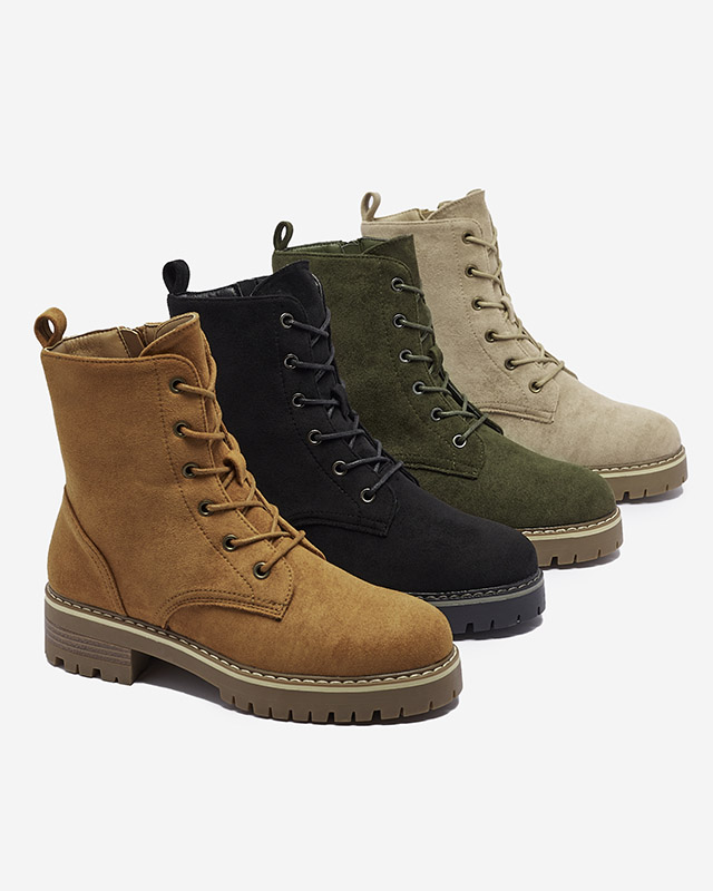 Зеленые женские сапоги-трапперы Priviea - Обувь