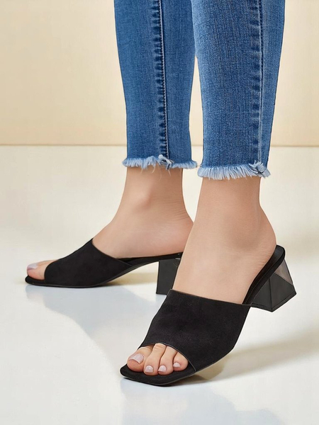 Royalfashion moteriškos šlepetės su dekoratyviniu kulnu Vollatie