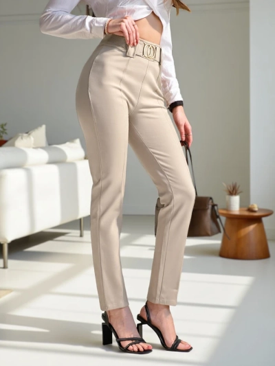Женские treggings Royalfashion из плотного хлопка с стрелками