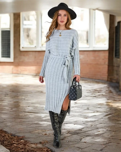 Royalfashion Moteriška megztinė suknelė