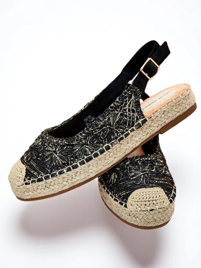 "Royalfashion" Moteriškos espadrilės su dekoratyviniu siuvinėjimu