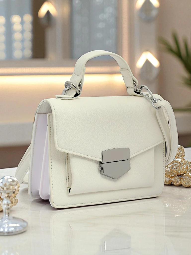 Royalfashion Женская сумка-конверт с ручкой Amalthea Avorio