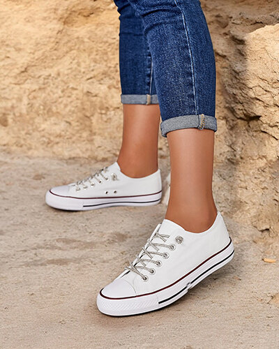 Royalfashion Moteriški sportiniai bateliai su dekoratyviniais raišteliais Timi