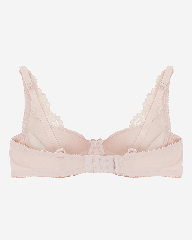 Šviesiai rožinė moteriška liemenėlė su nėriniais - Apatiniai drabužiai