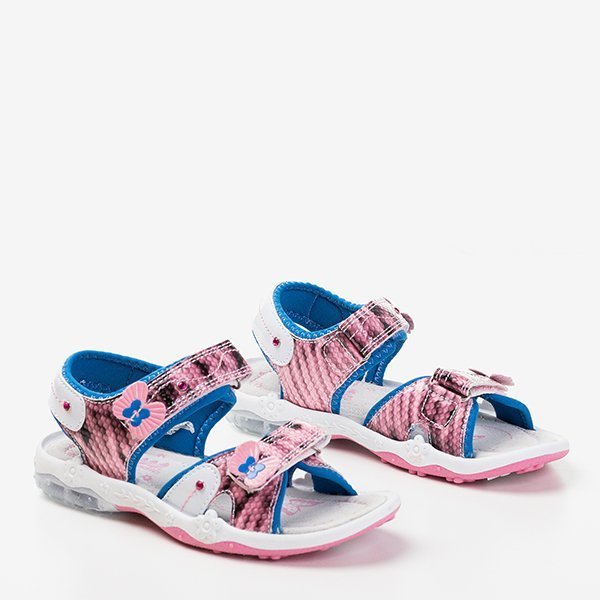 Różowe sandały dziecięce Jamie - Obuwie