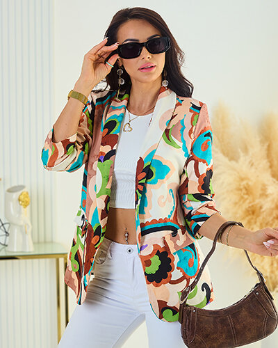 Royalfashion Женский узорчатый жакет