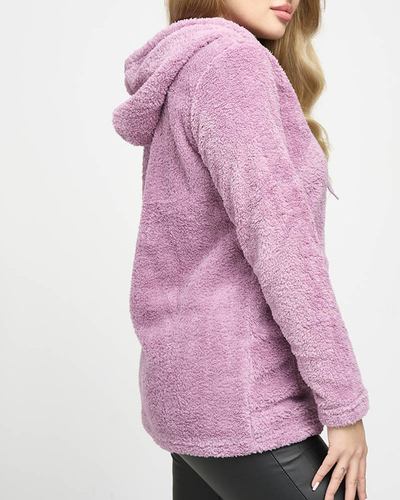 Violetinis pliušinis gobtuvas moterims - Drabužiai