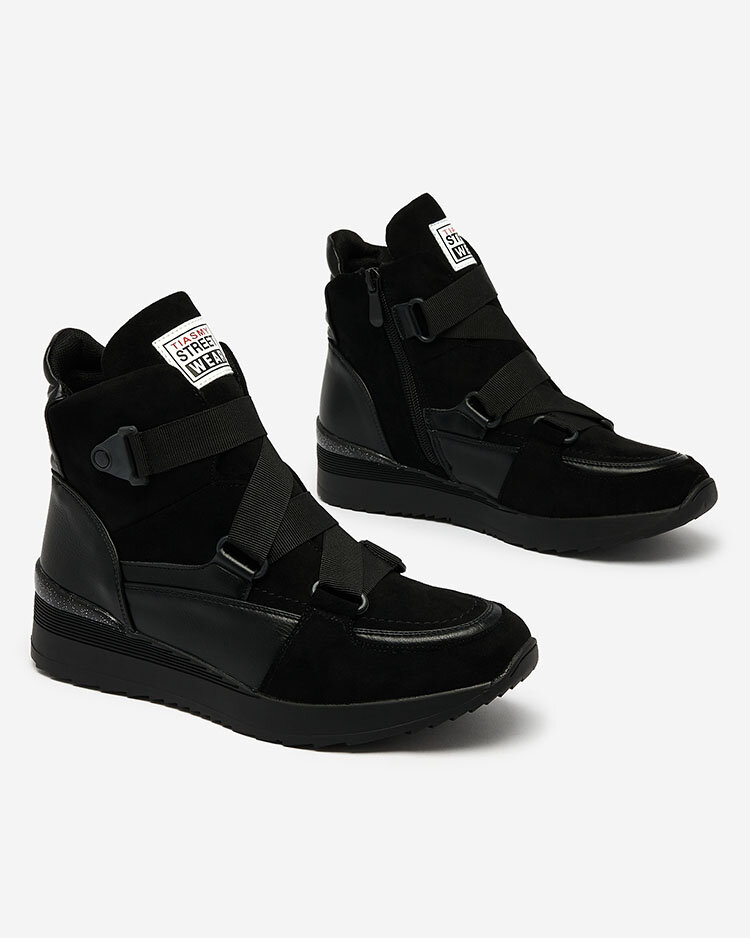 Royalfashion Черные женские спортивные ботинки Sattari