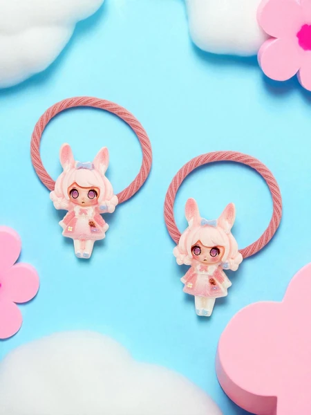 Bambina Rosetta plaukų gumytės su lėlytės motyvu