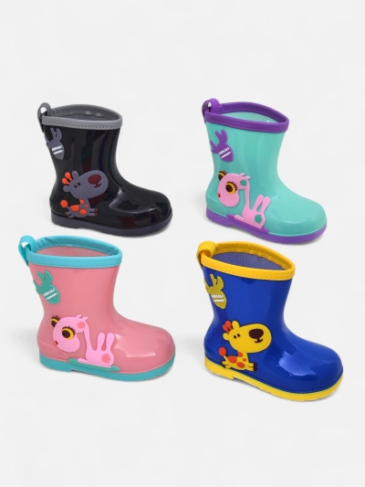 Royalfashion Детские резиновые сапоги с патчами Good Time