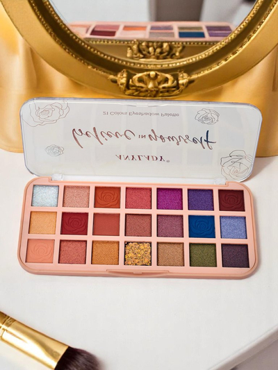 ANYLADY 21 akių šešėlių paletė su blizgiomis ir matinėmis spalvomis Glamour Color&Nude